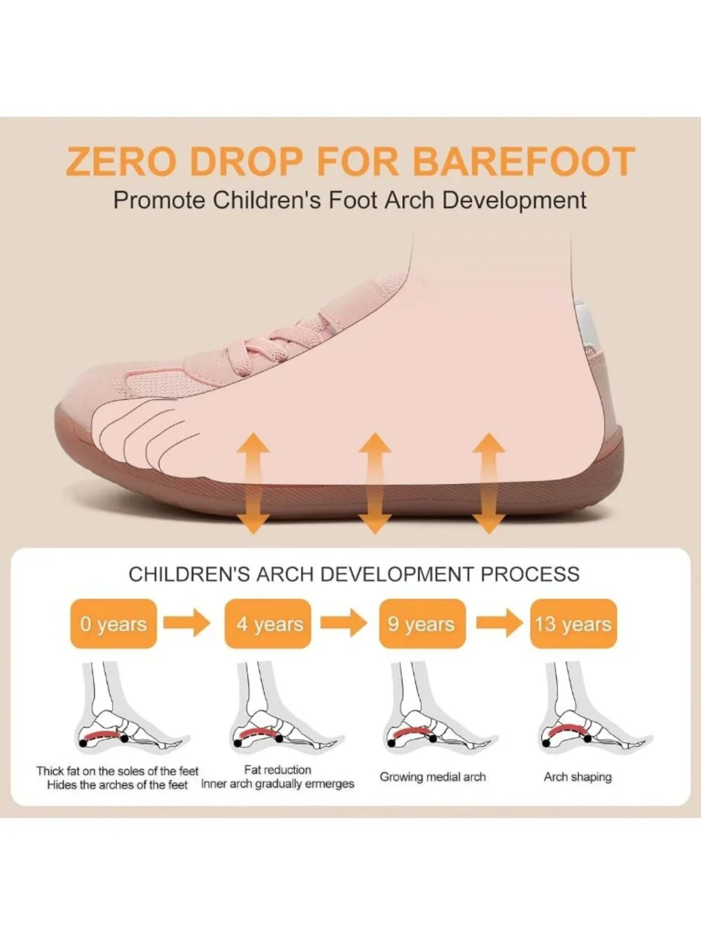 Minimalist Toddler Sneakers - Zero Drop Barefoot Slip-On Tennis Shoes for Kids
